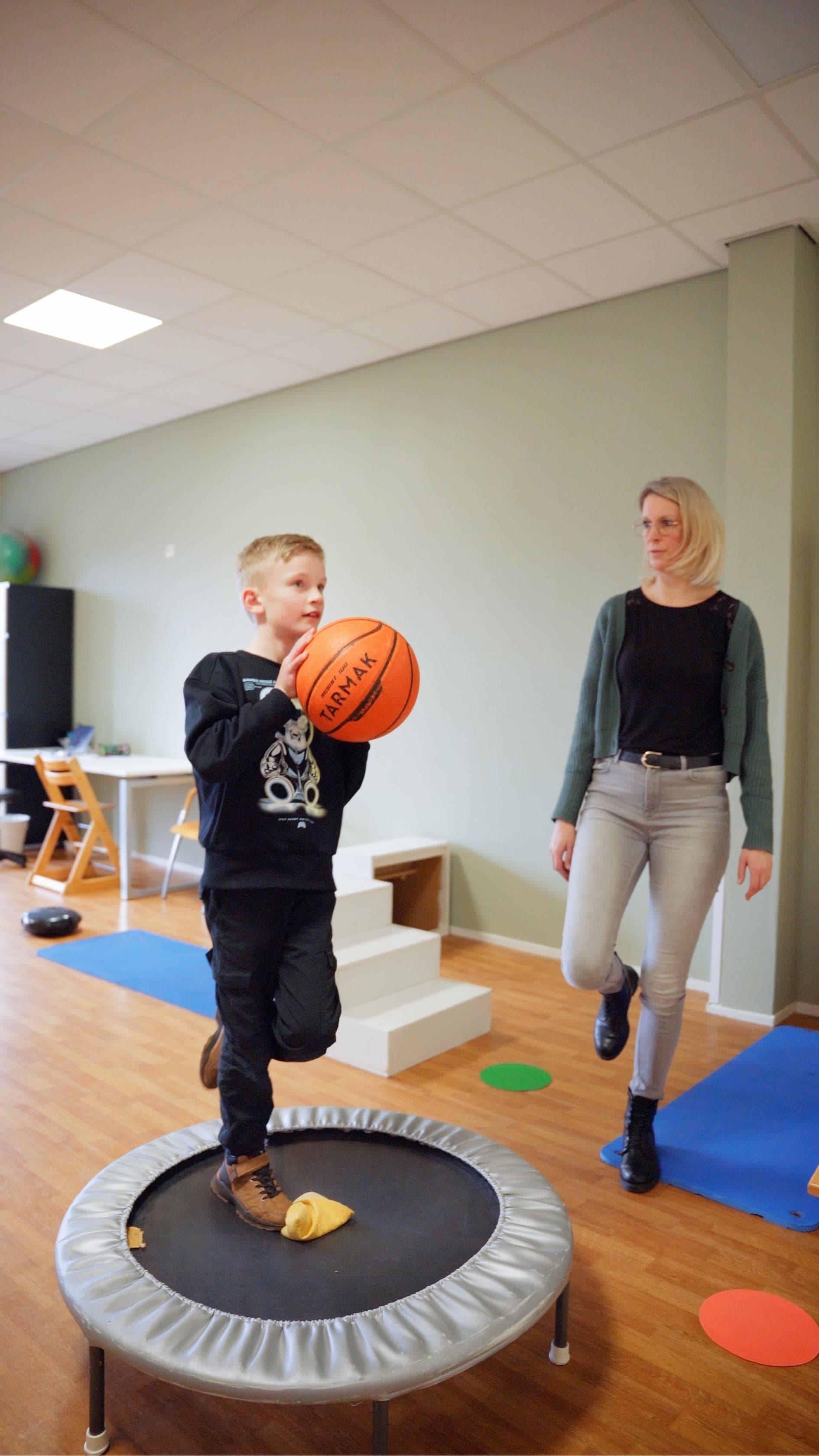 In de oefenzaal van Fysiotherapie Bilgaard